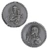medallas reversibles varios cristos y virgenes en plata de ley